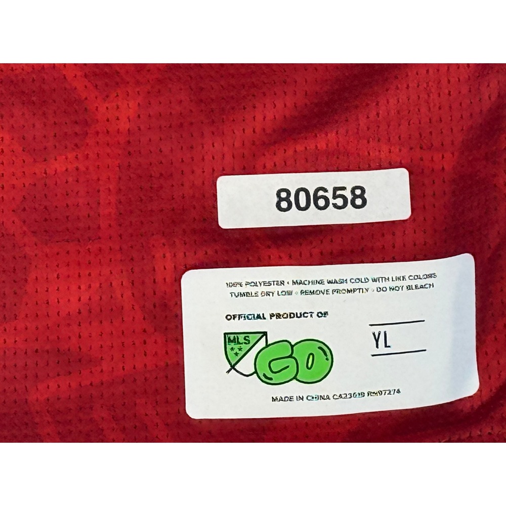 FC Dallas MLS GO Youth Soccer Jersey Reversible Red Navy Blue Size YL 80658 - Picture 6 of 6
